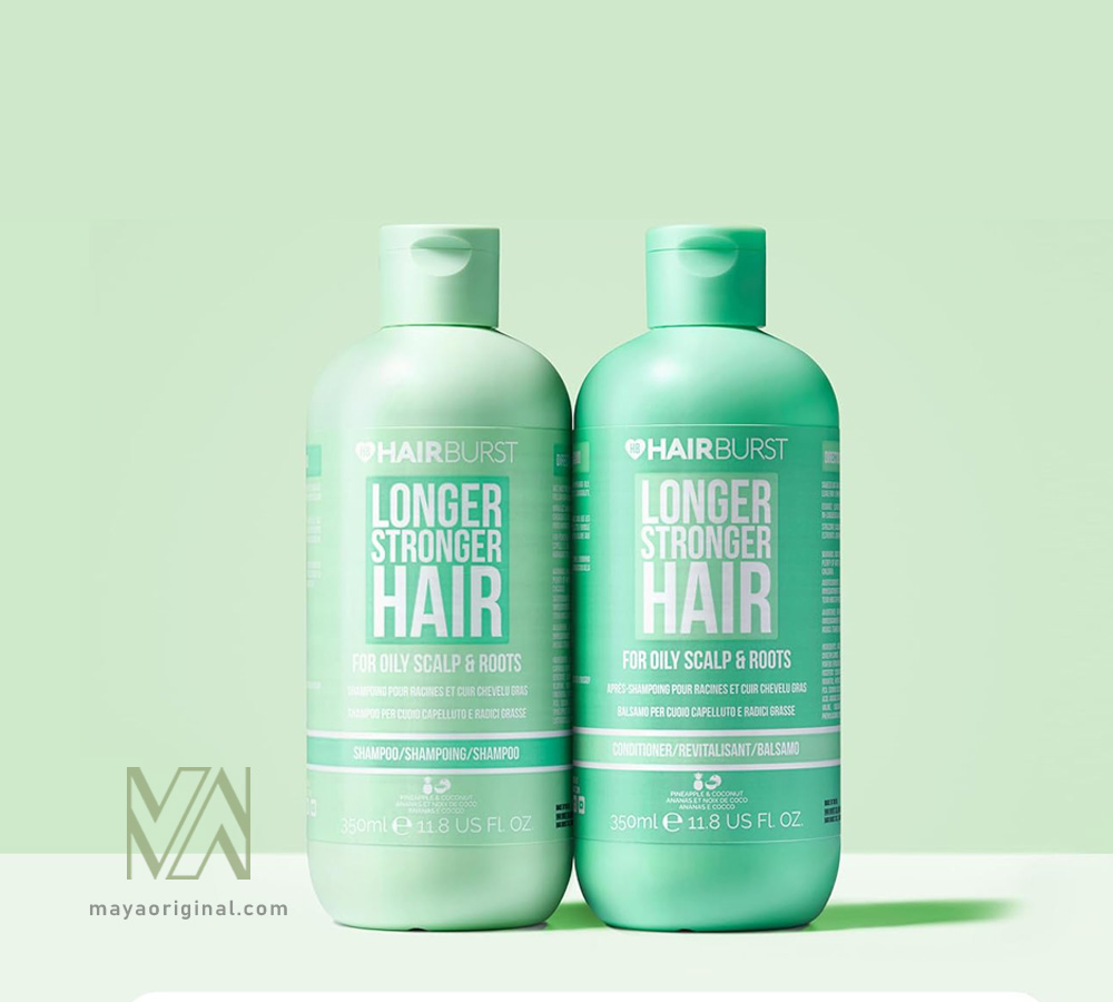 hairburst-oily-scalp-shampoo-and-roots-maya-02 شامپو هیربرست سبز مخصوص موهای چرب