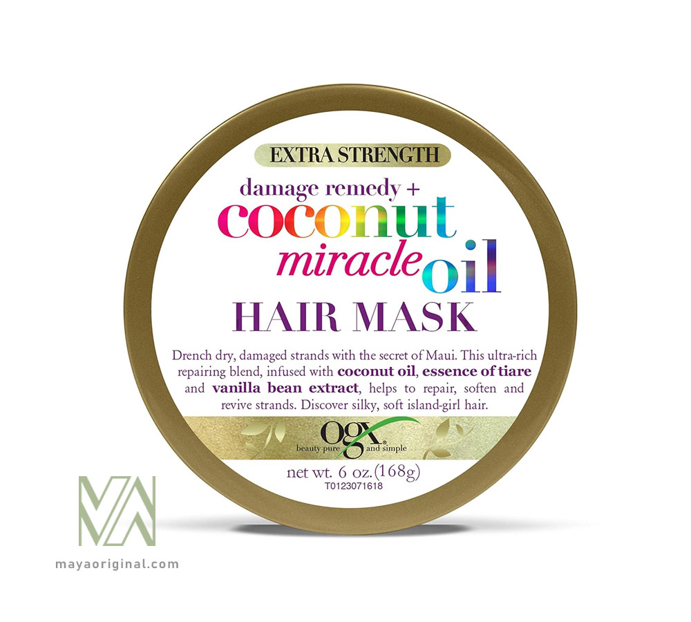 ogx-coconut-miracle-hair-mask-maya-02 ماسک مو داخل حمام او جی ایکس روغن نارگیل میراکل