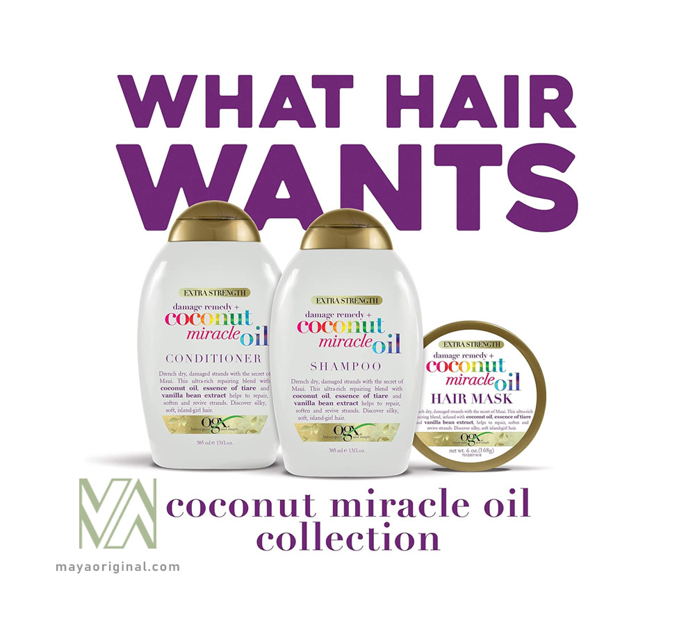 ogx-coconut-miracle-hair-mask-maya-03 ماسک مو داخل حمام روغن نارگیل میراکل او جی ایکس