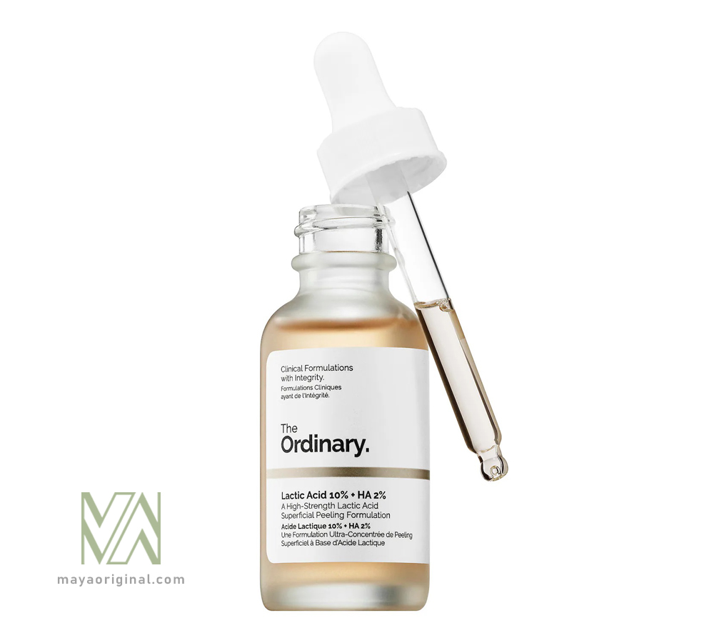 the-ordinary-lactic-acid-10-ha-maya-02 سرم لاکتیک اسید 10% اوردینری | لایه بردار ملایم