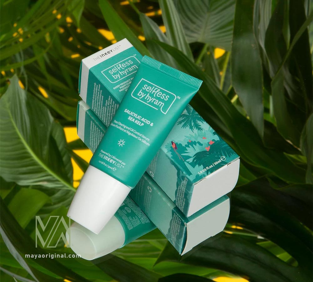 selfless-hyram-salicylic-breakouts-acne-prone-maya-02 سرم سالیسیلیک اسید و کلپ دریایی اینکی لیست | درمان منافذ و جوش