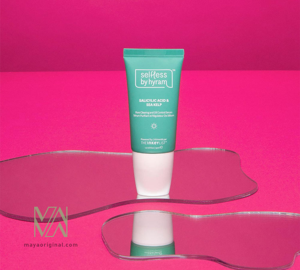 selfless-hyram-salicylic-breakouts-acne-prone-maya-05 سرم سالیسیلیک اسید و کلپ دریایی اینکی لیست | ضد منافذ و جوش