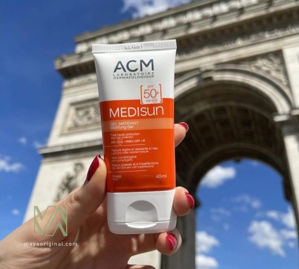 laboratoire-acm-medisun-gel-matifiant-maya-03 ضدآفتاب ضدشاینی ACM مدیسان spf50
