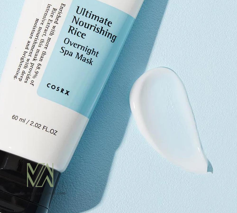 cosrx-ultimate-nourishing-rice-overnight-spa-mask-04 ماسک شب برنج کوزارکس
