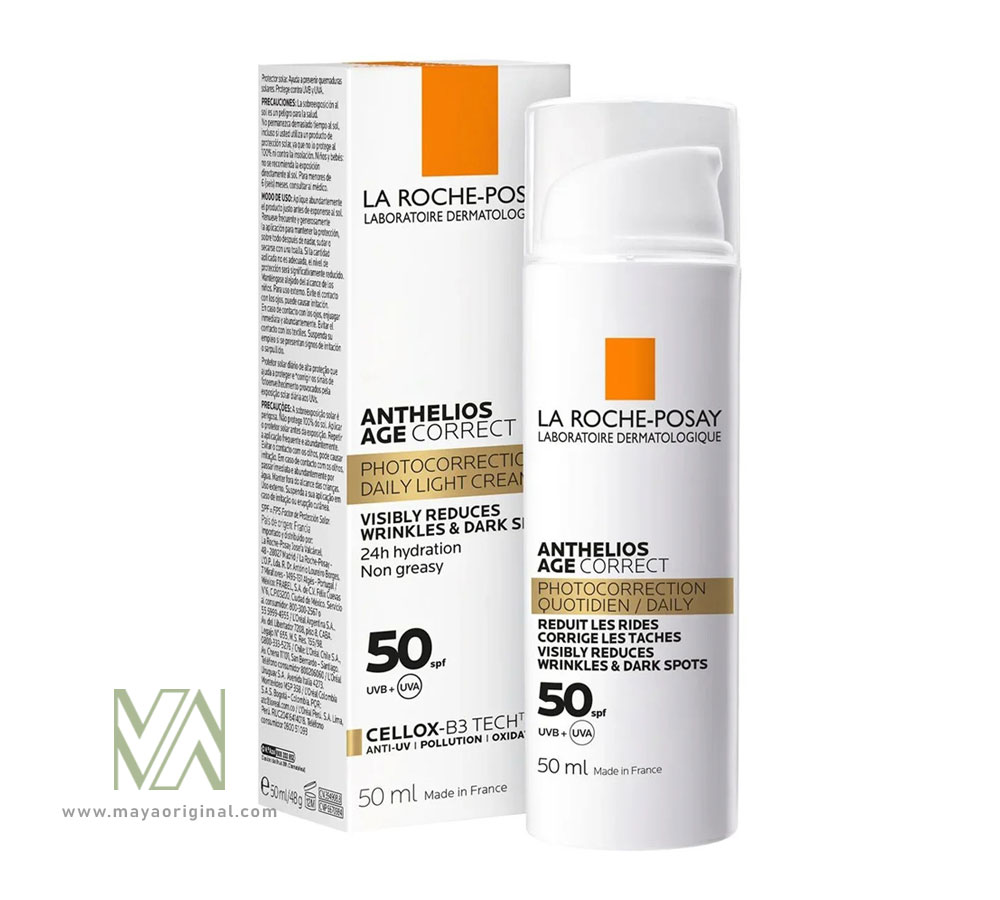 la-roche-posay-anthelios-age-correct-suncream-maya-03 خرید کرم ضدآفتاب ایج کورکت لاروش پوزای