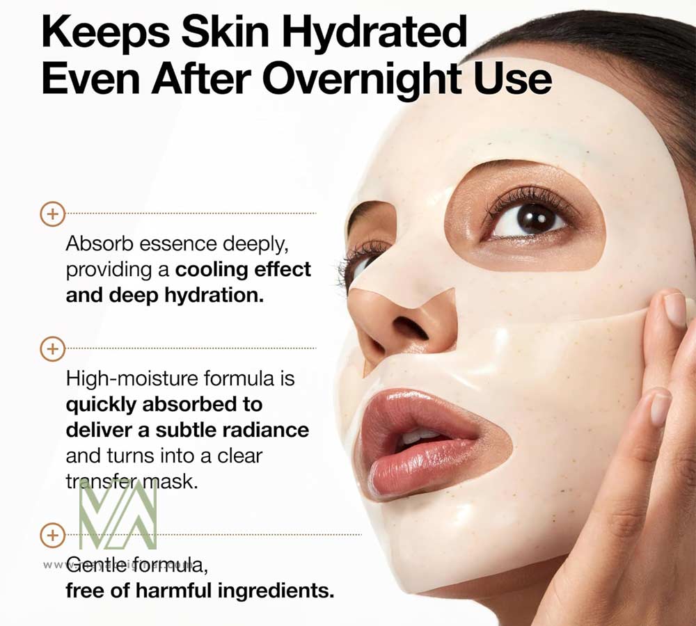 anua-rice-70-glow-collagen-mask-maya-03 ماسک ورقه ای برنج و سرامید آنوا اصل