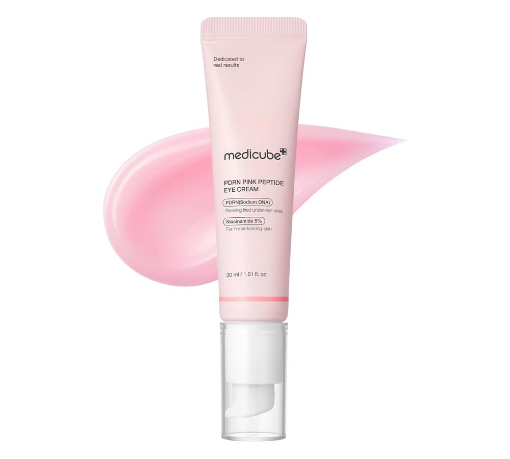 خرید کرم دور چشم پپتاید صورتی PDRN مدی کیوب