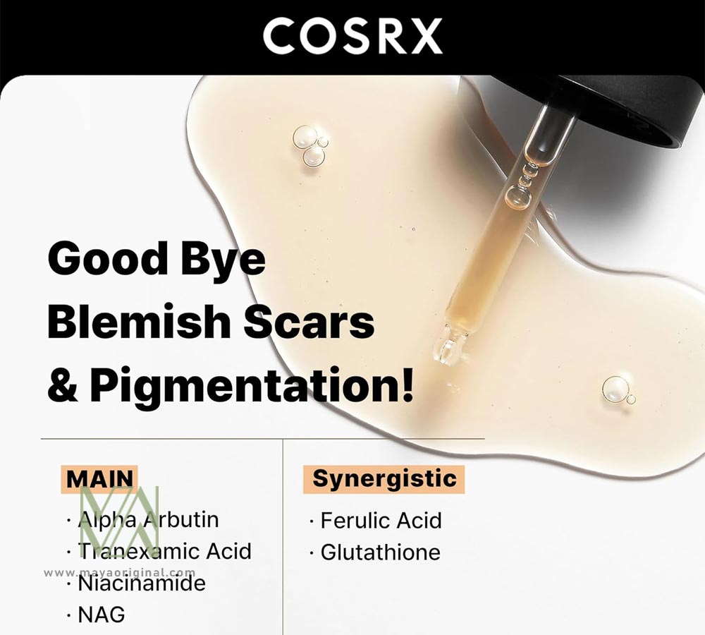 cosrx-alpha-arbutin-discoloration-care-face-seru-maya-02 سرم ضدلک آلفا آربوتین کوزارکس