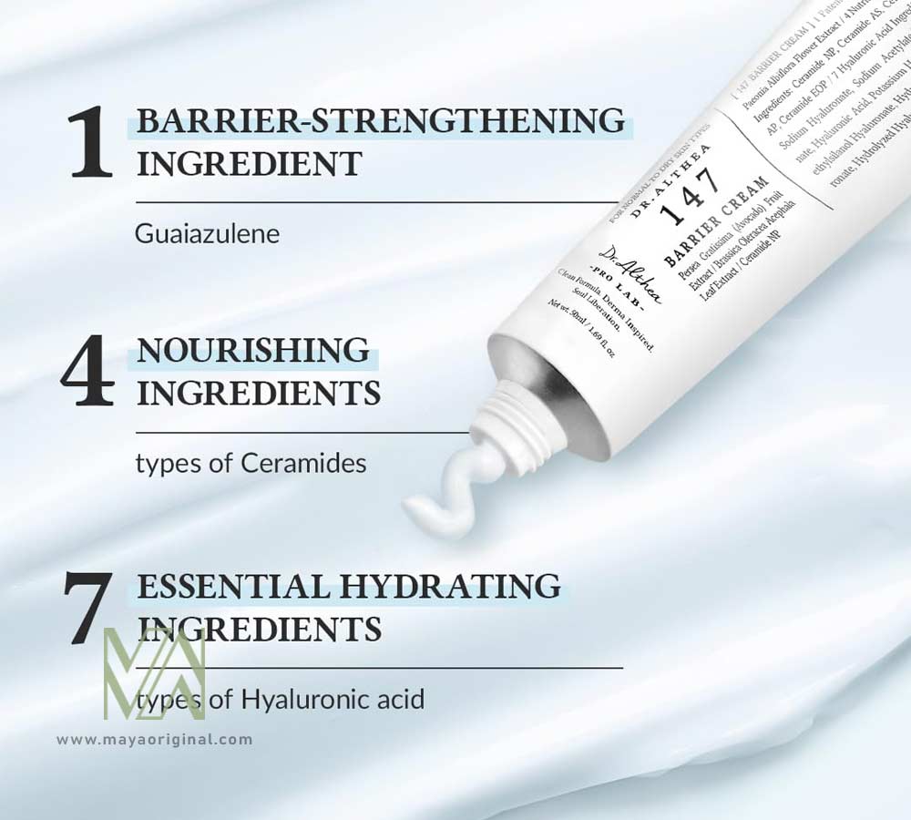 dr-althea-147-barrier-cream-maya-03 کرم ترمیم کننده 147 دکتر آلتیا بریر