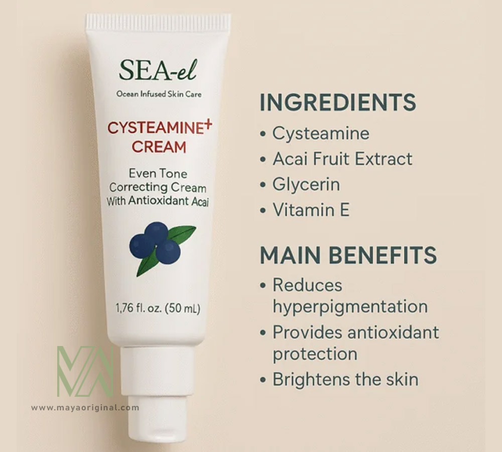 sea-el-cysteamine-cream-maya-02 کرم ضدلک سیستئامین سی ال SEA el