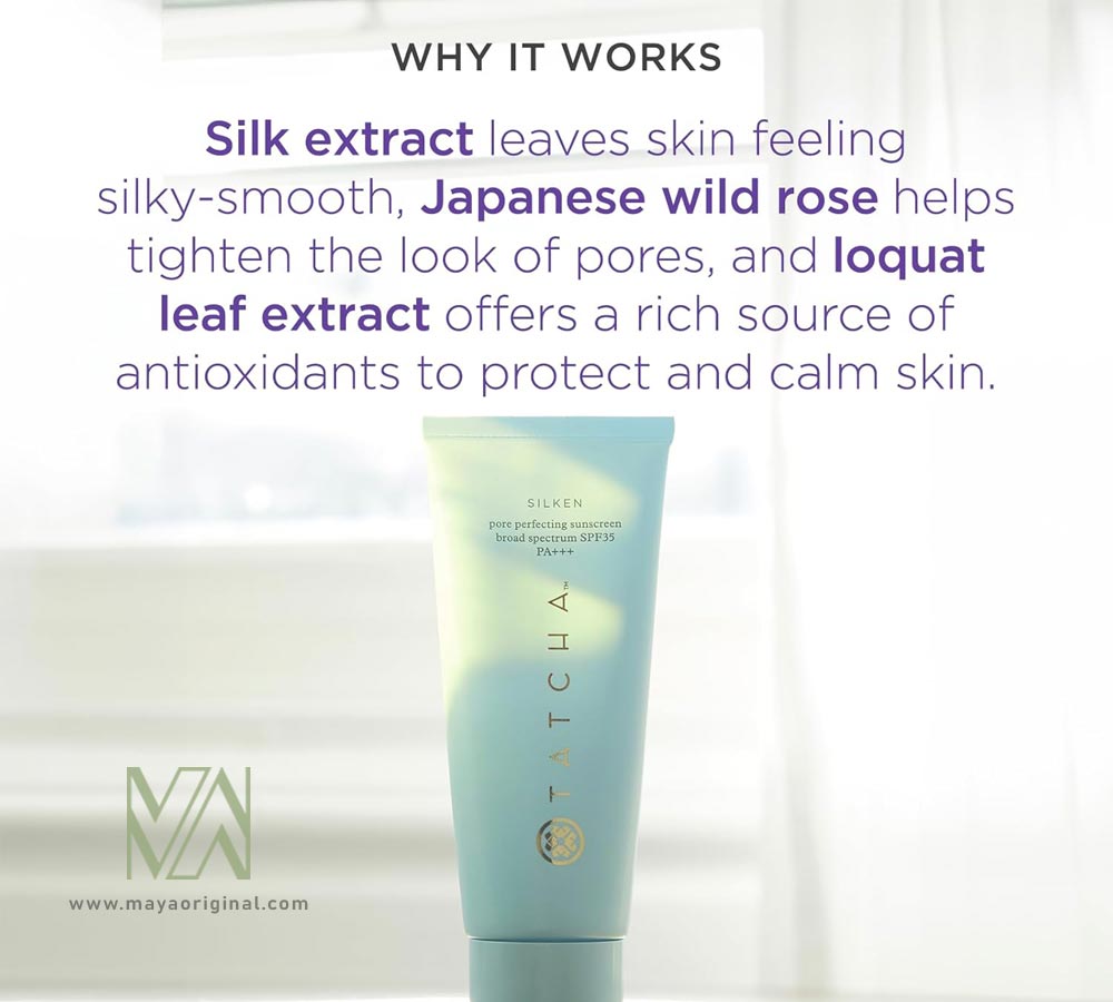 tatcha-silken-pore-perfecting-sunscreen-maya-04 خرید ضد آفتاب تاچا Pore Perfecting